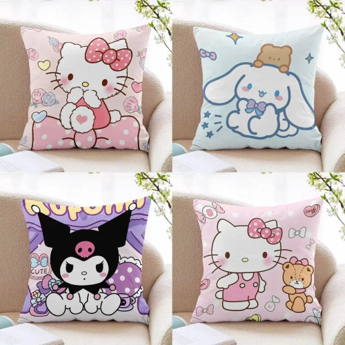 Sanrio Kuromi наволочка с собакой корицей, наволочка «Hello Kitty», наволочка для гостиной, дивана, милое украшение для комнаты с сердечками для девочек
