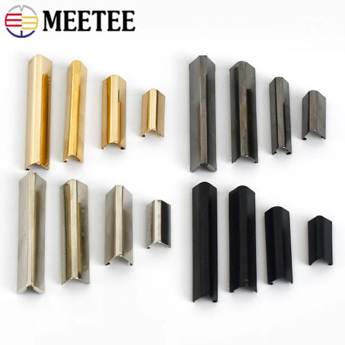 10 шт. Meetee 10-60 мм, металлический зажим для хвоста, пряжка, ремень для сумки, лямка, концевая пробка, застежка, крючок для ремня для одежды, аксессуары для рукоделия из кожи