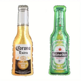Воздушные шары из фольги для пивных бутылок Corona — идеально подходят для вечеринок по случаю дня рождения и украшений для бара, мощность не требуется