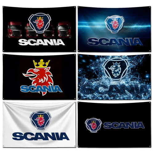 3x5 футов Scanias автомобильный флаг полиэстер цифровая печать баннер для украшения гаража или уличной двери