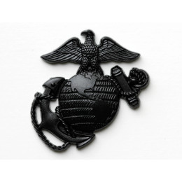 Металлическая наклейка-эмблема USMC, металлическая наклейка, значки, эмблема морской пехоты США, 2 шт.