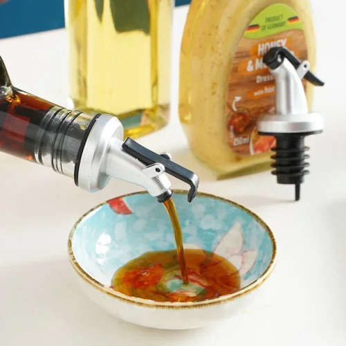 Пробка для бутылки с маслом из АБС-пластика, диспенсер для ликера, замок для разлива вина, откидная крышка для напитков, пробка для вина, герметичная насадка, крышка для бутылки, кухонный инструмент