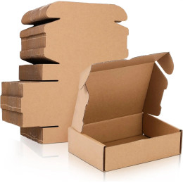 100 шт. транспортировочные коробки, картонные подарочные гофрированные картонные коробки, почтовая упаковка для почтовых отправлений для малого бизнеса Presen