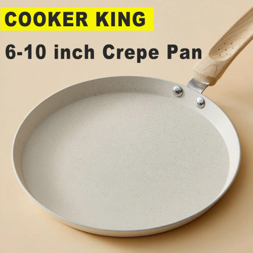 COOKER KING 6-10-дюймовая сковорода для блинов, сковорода с антипригарным покрытием для блинов, омлетов, тортильев, сковороды для блинов, индукционная совместимость