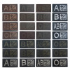 Вышитая нашивка в виде крови A + B + AB + Pos, тактическая нашивка, нашивки для одежды, вышивка, швейные военные