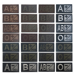 Вышитая нашивка в виде крови A + B + AB + Pos, тактическая нашивка, нашивки для одежды, вышивка, швейные военные