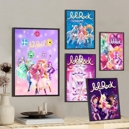 LoliRock мультфильм хорошее качество печать и плакаты белая бумага наклейка Сделай Сам комната бар кафе винтажная декоративная живопись