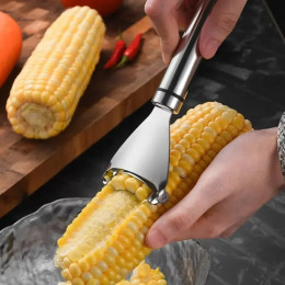 Строгальный станок для кукурузы из нержавеющей стали с эргономичной ручкой Овощечистка для кукурузы Отдельно Наслаждайтесь свежей кукурузы с минимальным усилением Фрукты Овощи