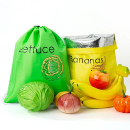 Сумка-держатель для овощей, многоразовая, с кулиской