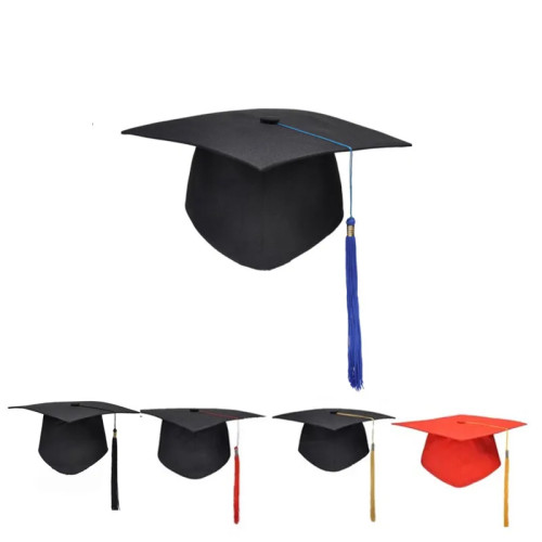 Школьная кепка с кисточками для выпускного вечера, Mortarboard University Bachelors Master Doctor, академическая шляпа, НОВАЯ черная доска для раствора