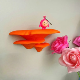 Изысканное настенное украшение в виде гриба с 3D-принтом - для модели игрушек и подарков, домашняя стойка в виде грибов для хранения и демонстрации маленьких фигурок