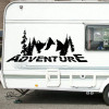 Кемпер Rv Adventure Mountain Наклейка на стену для джипа, автомобиля, путешествий, кемпинга, дома на колесах, грузовика, природа, дерево, наклейка, виниловая автодекор