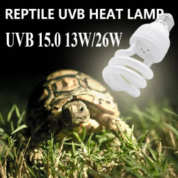 NOMO Рептилия UVB Нагревательная лампа Лампа 13/26 Вт 110 В/240 В Добавка кальция Лампы Лампы Коробка для рептилий Освещение для змеи, ящерицы, черепахи