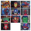 Высококачественная вышивка утюгом на патчах, Marvel мультфильм аниме фильм Капитан Америка Человек-паук одежда стежка горячая палочка патч