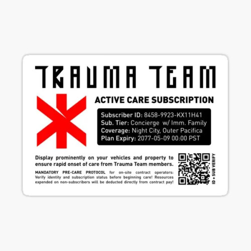 Приписка Trauma Team Active Care, 5 шт., наклейки для декора стен, украшения для багажа, аниме, забавный бампер, домашний милый мультяшный ребенок