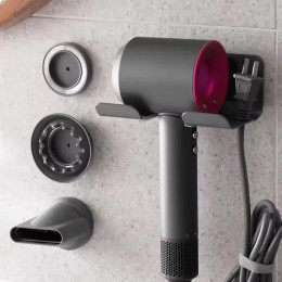 Настенный держатель для фена для Dyson Laifen, алюминиевая магнитная насадка, аксессуары для ванной комнаты без перфорации, держатель для вентилятора, полка