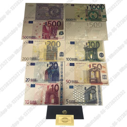 Красивые цветные европейские банкноты, валюта 5, 10, 20, 50, 100, 500, 1000 миллионов, европейские золотые банкноты для коллекции деловых подарков