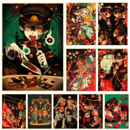 Аниме постеры Jibaku Shounen Hanako-kun постер настенный манга HD принт ретро наклейки для гостиной домашнее художественное украшение