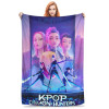 Huntrix Zoey Rumi Mira коралловый флис плюшевые пледы KPop охотники на демонов одеяла для кровати спальня теплое одеяло для спальни,