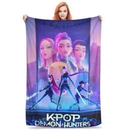 Huntrix Zoey Rumi Mira коралловый флис плюшевые пледы KPop охотники на демонов одеяла для кровати спальня теплое одеяло для спальни,