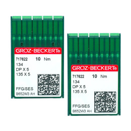 Спицы DPX5 Groz-Beckert для промышленной швейной машины с двойными иглами DP * 5 134 135X5 SY1955 20:05, 20 шт.