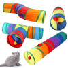 Игрушка для кошек, складной туннель для игры в кошку, соединительный туннель для кошек, домашние игрушки-трубки для кошек, складное сверло, отверстие для котят, красочные игрушки для домашних животных
