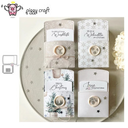Piggy Craft металлические штампы для резки, пресс-форма для конвертов, поздравительная открытка, скрапбукинг, нож для рукоделия, форма, лезвие, трафареты, штампы