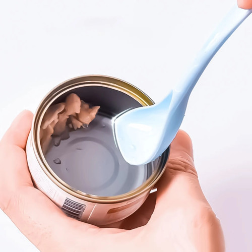 Ложки для консервированного корма для домашних животных, длинная ручка, ложки для смешивания кошачьих консервных банок с изогнутым дизайном, прочные аксессуары для кормления кошек и собак, 1/3/6 шт.
