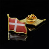 Дания, машущий эпоксидный флаг, булавка для лацкана, значок, брошь для одежды/шляпы/галстука, аксессуары