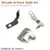 Movable / Fixed Knife Fits Brother S7200, SL-710A, SL-737A, JACK A2, A3, A4 Sewing Machine S02645 S02637 S02643 Thread Cut Blade