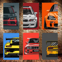 3x5FT крутой автомобильный флаг JDM с полиэстеровым принтом, баннер для гоночного автомобиля для декора