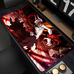 Ichigo Bleach Kurosaki Deskmat черный резиновый коврик для клавиатуры ноутбука офисный коврик для мыши геймер игровой большой коврик для мыши 100x50 расширенный ковер