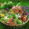45 шт., модель куста смешанных кустарников, миниатюрная красочная модель растения для поездов, железных дорог, пейзаж, архитектура, пейзаж, песок, военный спорт