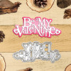 Металлические Мини-штампы для рукоделия с надписью «Be My Valentine»