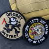 Tomcat Felix Cat, бесчистая вышивка, боевой дух, тактическая нашивка позволяет съесть мусор и получать удар с помощью автомобильной мыши, нашивки на одежду