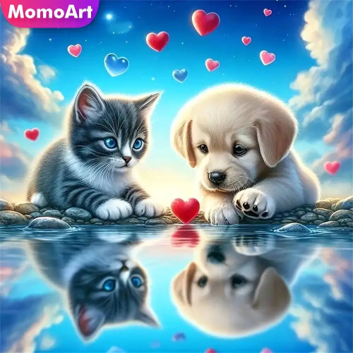 Momoart Bear Алмазная мозаика животное полная круглая алмазная живопись лунная вышивка Новое поступление ручная работа хобби