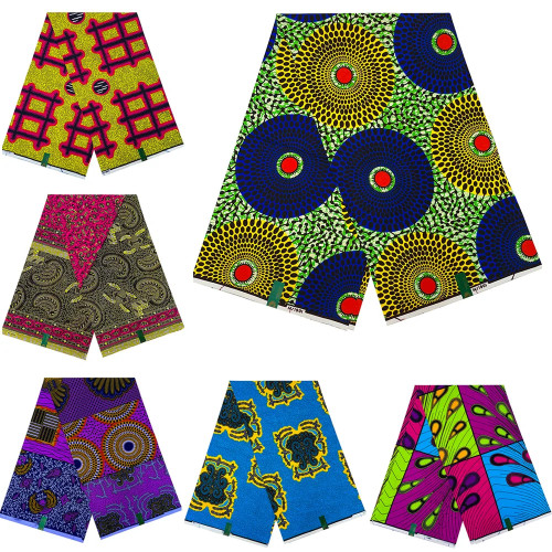 2025 новейшая африканская восковая ткань, 100% хлопок, воск, высокое качество, африканские восковые принты, Анкара, воск, настоящий нигерийский воск, платье Pagne