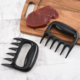 2 шт., разделитель мяса с медвежьим когтем, инструмент для разделителя мяса для барбекю, термоизолированный и противоожоговой инструмент для ладони медведя, кухонный инструмент