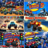 Halo Blaze and the Monster Machines Декор для дня рождения Фон для фото на день рождения для мальчиков Декор для вечеринки Баннер Фон