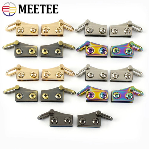 Сумка Meetee 2/6/10 Пар 20x10 мм, металлический ушной наплечный ремешок, подвесная Пряжка, боковая застежка, крючок «сделай сам», D-образное кольцо, крючки, аксессуары для багажа