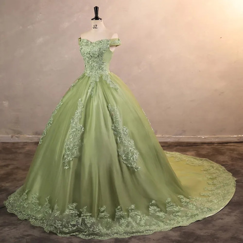 Эшли Глория 2024 Новинка платья милое платье для Quinceanera роскошное кружевное платье реальное фото бальное платье для выпускного вечера Robe De Bal Plus