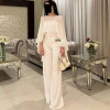 Вечерние платья до пола Fashionvane, женская одежда из Саудовской Аравии, Комбинезоны для гостей свадьбы, без бретелек, брючные костюмы для выпускного вечера, наряды
