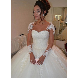 Свадебные платья Vestidos De Noiva по индивидуальному заказу, бальные платья, кружевные аппликации, красивое платье, свадебные платья