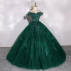 Индивидуальные платья Quinceanera 15 бальное платье Роскошные блестящие вечерние платья Элегантное платье с открытыми плечами 15-летнее платье для выпускного вечера 2025