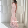 Aileen 3D Flowers Роскошные вечерние платья 2025 Женское платье Vestidos De Festa Женское платье для выпускного вечера 2025 Розовые элегантные вечерние платья Русалка