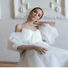 Съемные короткие рукава из органзы для свадьбы, белые, цвета слоновой кости, черные пышные рукава, свадебные аксессуары, популярные перчатки без пальцев