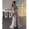 Коктейльная вечеринка Jiayigong s с бисером, русалка на одно плечо, на заказ, длина до пола