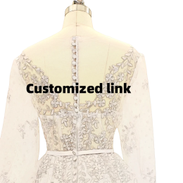 Vestidos De Novia с пышными рукавами и v-образным вырезом, кружевные свадебные платья трапециевидной формы, 2025 г., аппликации, Vestido De Noiva