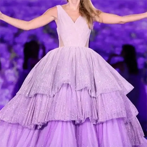 Элегантное Многоярусное платье Quinceanera в стиле знаменитостей с V-образным вырезом длиной до пола бальное платье для выпускного вечера 15 лет Свадебные платья 2023