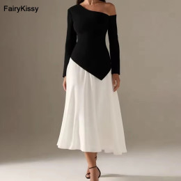 FairyKissy Черные плиссированные вечерние платья длиной до щиколотки Вечерние женские платья для выпускного вечера длиной до пола, вечернее платье Vestidos De Noch